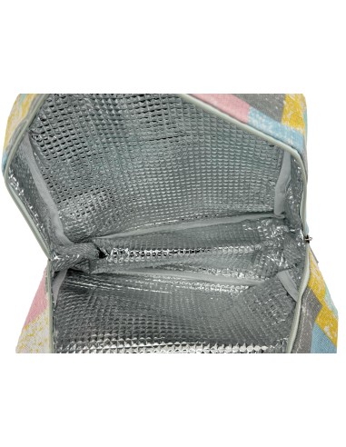 安妮兔玻璃保鮮盒附餐具-650ml櫻花+提袋格子