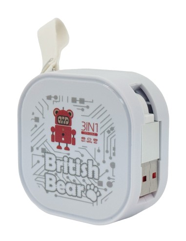 英國熊3合1數據線(OPP袋)