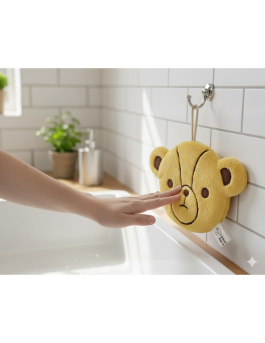 英國熊立體造型擦手巾