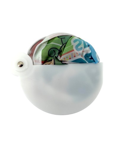 英國熊硬殼收納摺疊扇附袋