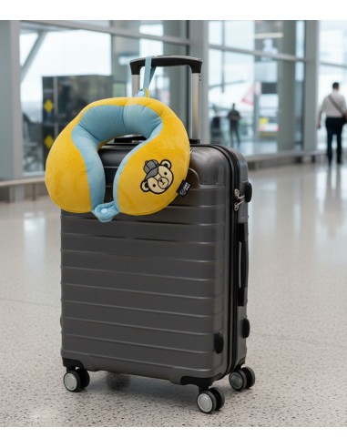 英國熊甜甜圈造型頸枕-帽子款