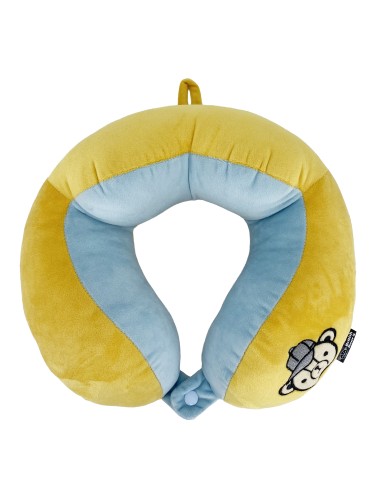 英國熊甜甜圈造型頸枕-帽子款