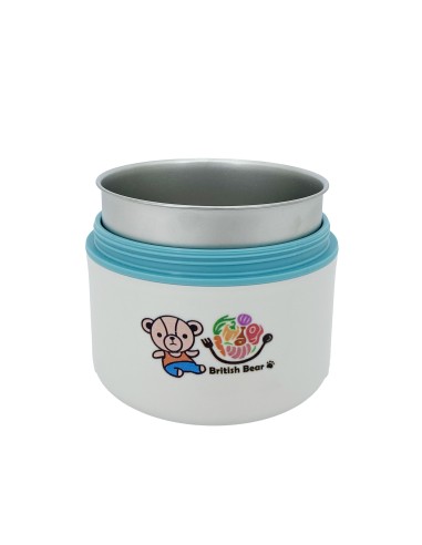 英國熊手提便當盒-不鏽鋼580ML