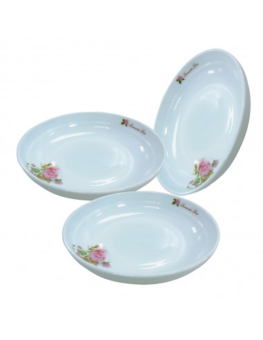 安妮兔玫瑰8"強化菜盤-3入