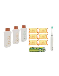 安妮兔2洗1沐6皂1大牙膏刷1電動牙刷