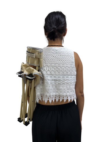 英國熊透氣L型可揹折疊椅-大地