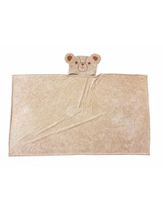 英國熊超細纖維連帽浴巾70*140CM 2