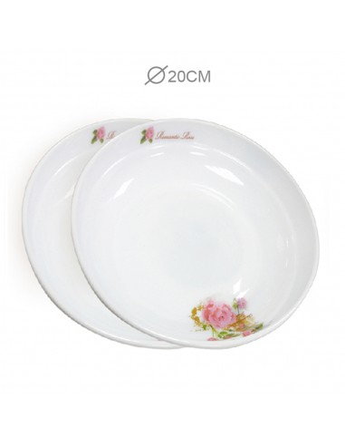 安妮兔玫瑰8"強化菜盤-2入