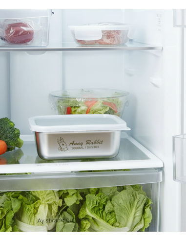 安妮兔不鏽鋼保鮮盒-1000ml