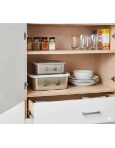 安妮兔不鏽鋼保鮮盒-1000ml+600ml