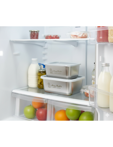 安妮兔不鏽鋼保鮮盒-1000ml+600ml