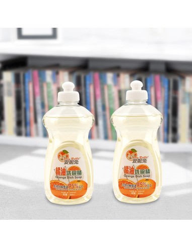 安妮兔橘油洗碗精-500ML拉頭2入