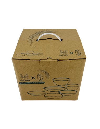 安妮兔松村窯色釉餐具六件組