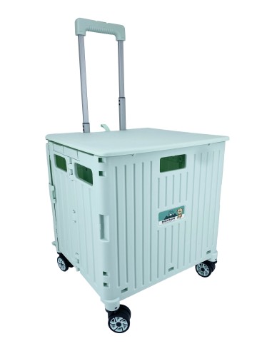 英國熊滑蓋摺疊購物推車65L(綠)