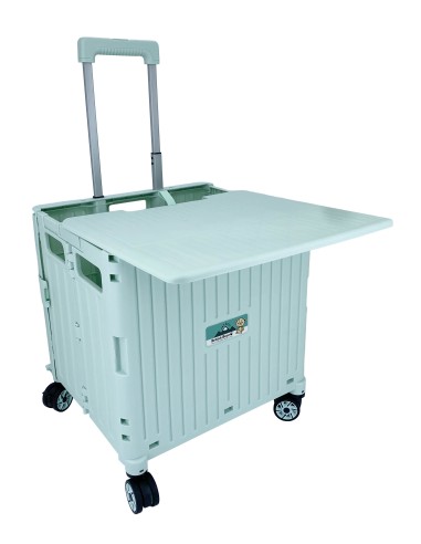 英國熊滑蓋摺疊購物推車65L(綠)