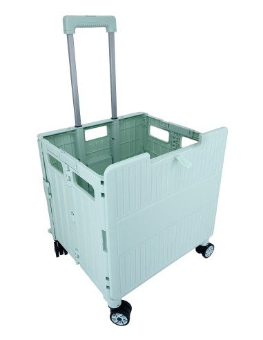 英國熊滑蓋摺疊購物推車65L(綠)