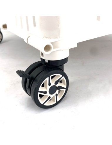 英國熊滑蓋摺疊購物推車65L(白)