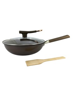 鍋霸不鏽鋼32cm鈦炒鍋三件組