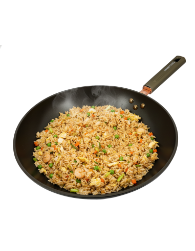 鍋霸碳鋼32CM鈦炒鍋附蓋