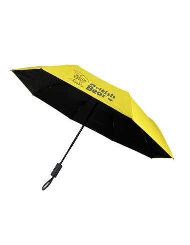 英國熊自動開收反光摺疊傘-黃