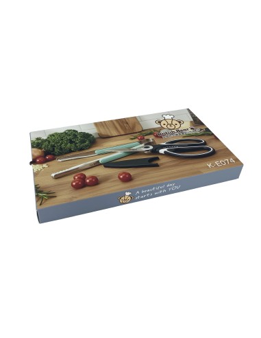 英國熊不鏽鋼餐廚2件組