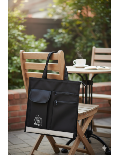 英國熊環保紗直式反光補習袋