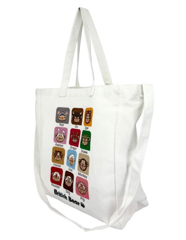 英國熊可愛揹提帆布袋