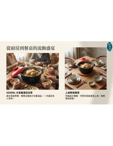 松村窯10吋色釉砂鍋