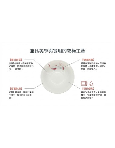 雙魚6吋早餐碗5入