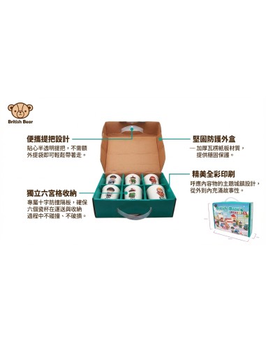 英國熊職業瓷杯六入
