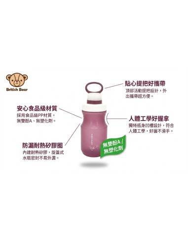 英國熊環保隨身瓶-380ml(盒裝)