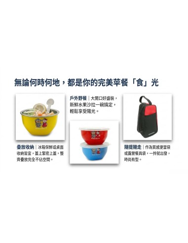 英國熊台製三入蓋碗組+袋匙