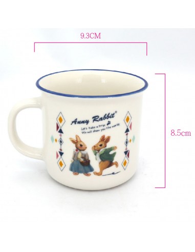 安妮兔仿琺瑯陶瓷杯碗組