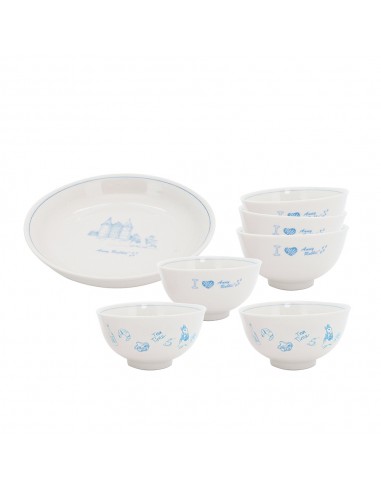 安妮兔復古6碗+1盤組