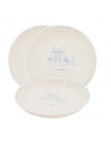 安妮兔復古6碗+3盤組