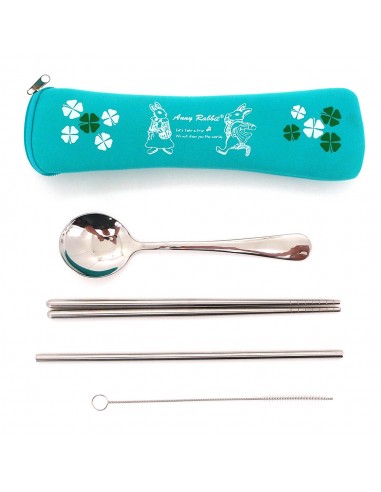 安妮兔環保餐具四件組