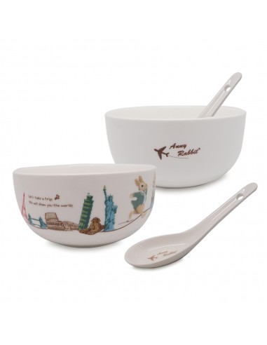 安妮兔2碗2匙