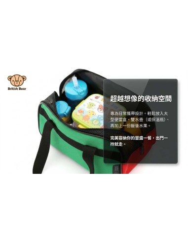 英國熊透氣便當袋-二代 (PP袋)