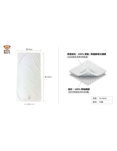 英國熊超細纖維浴巾70*140