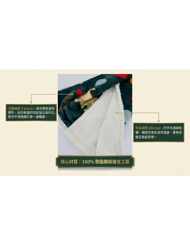 安妮兔羊羔絨複合毯120*160cm