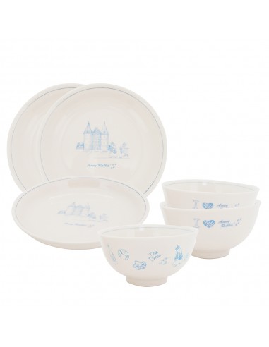 安妮兔復古3碗+3盤組