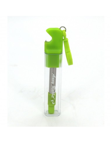 安妮兔不鏽鋼伸縮吸管開瓶組-綠