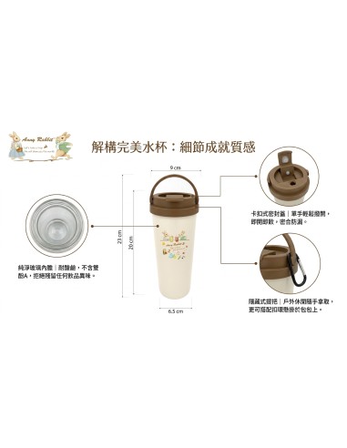 安妮兔手提環保杯-500ML(盒)