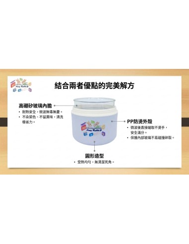 安妮兔手提便當盒-玻璃500ML