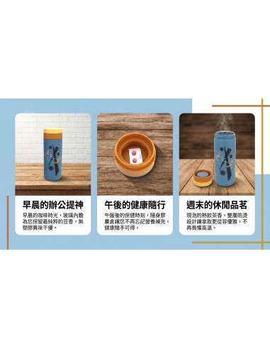 安妮兔健康玻璃隨身瓶300ml-藍