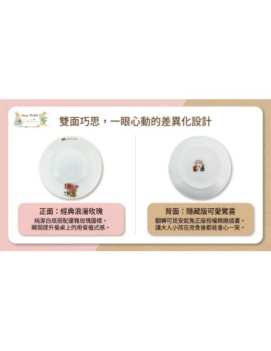 安妮兔玫瑰8"強化菜盤-2入