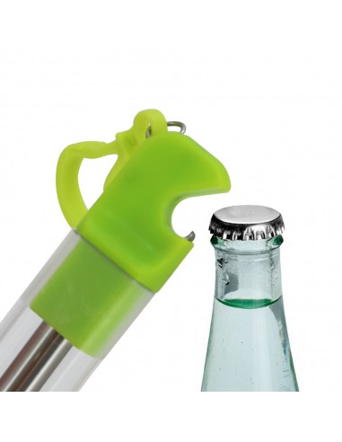 安妮兔不鏽鋼伸縮吸管開瓶組-綠