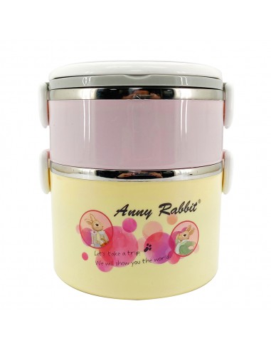 安妮兔北歐深型雙層便 當盒1.7L