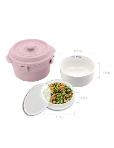 安妮兔鑄鐵造型便當雙 入組-陶瓷