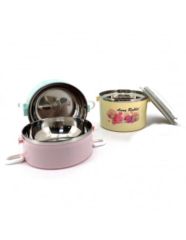 安妮兔北歐深型三層便當盒2.4L